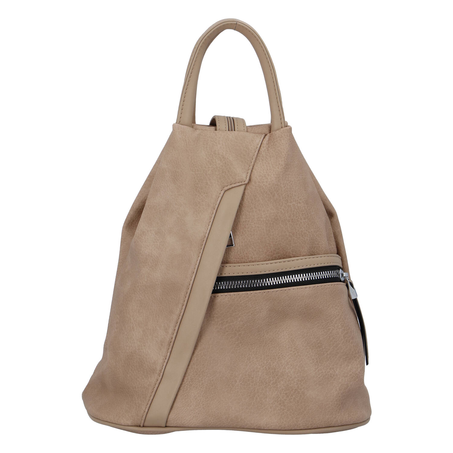 Originálny dámsky batoh kabelka taupe - Romina Imvelaphi