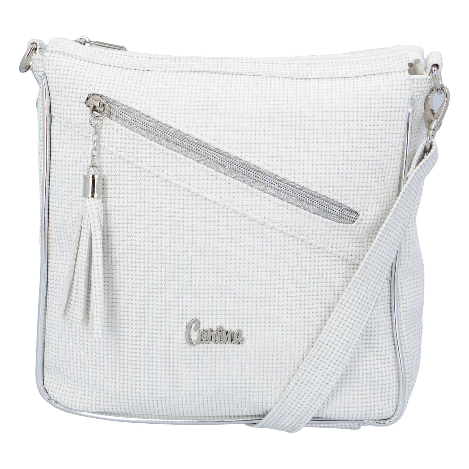 Dámska crossbody kabelka biela - Carine C300