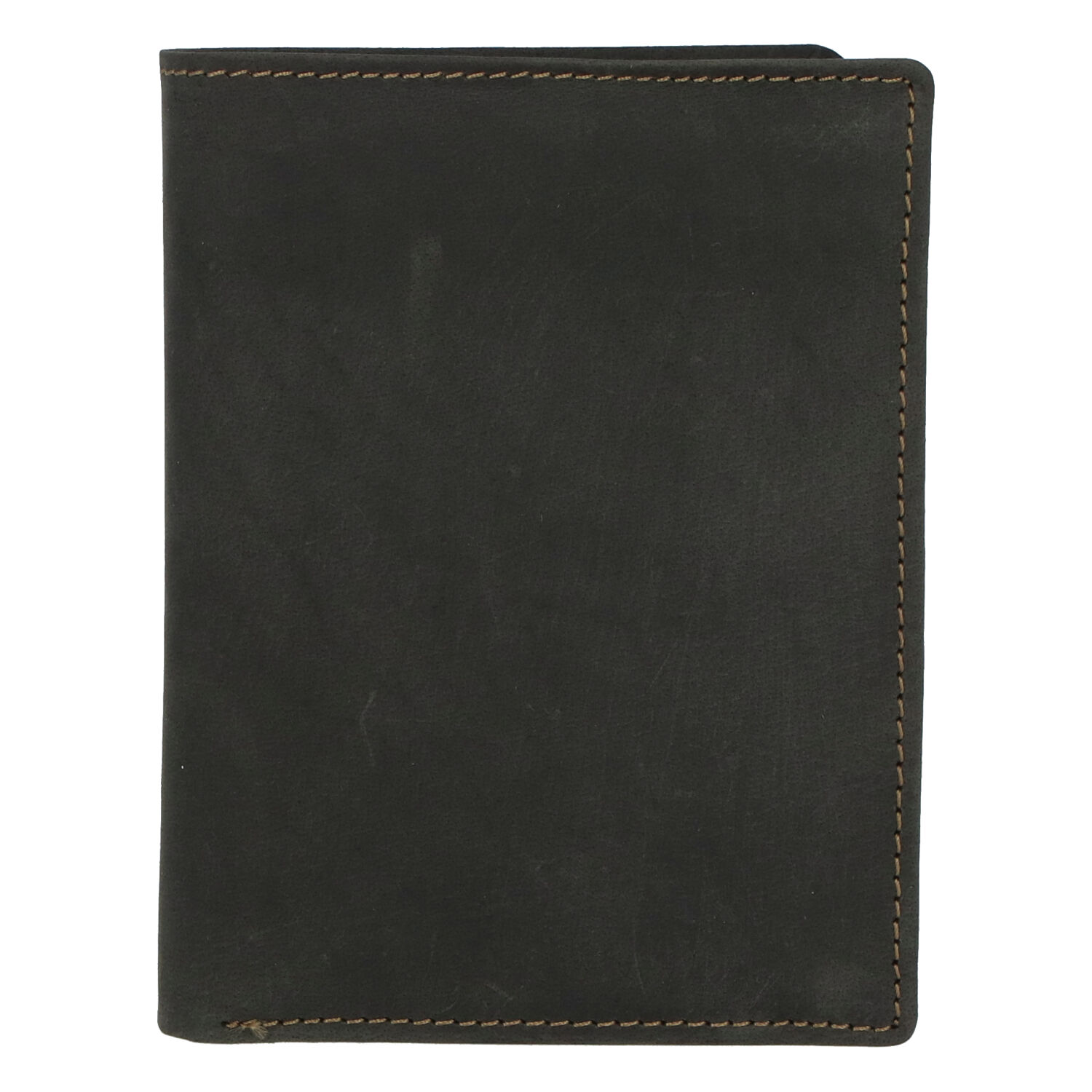 Pánska kožená peňaženka čierna brúsená - Tomas Palac