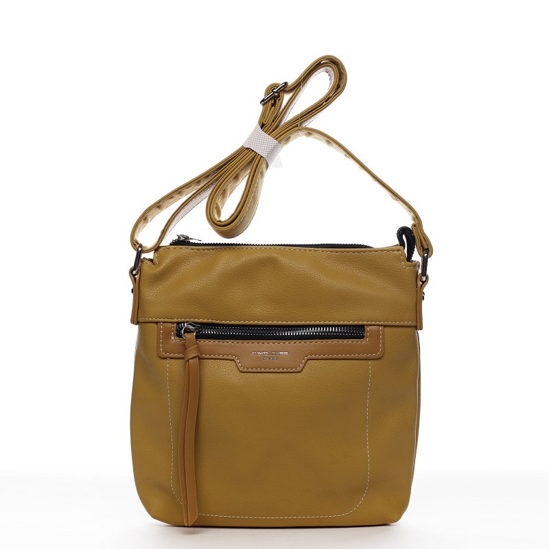 Dámska crossbody kabelka žltá - David Jones Rhona 