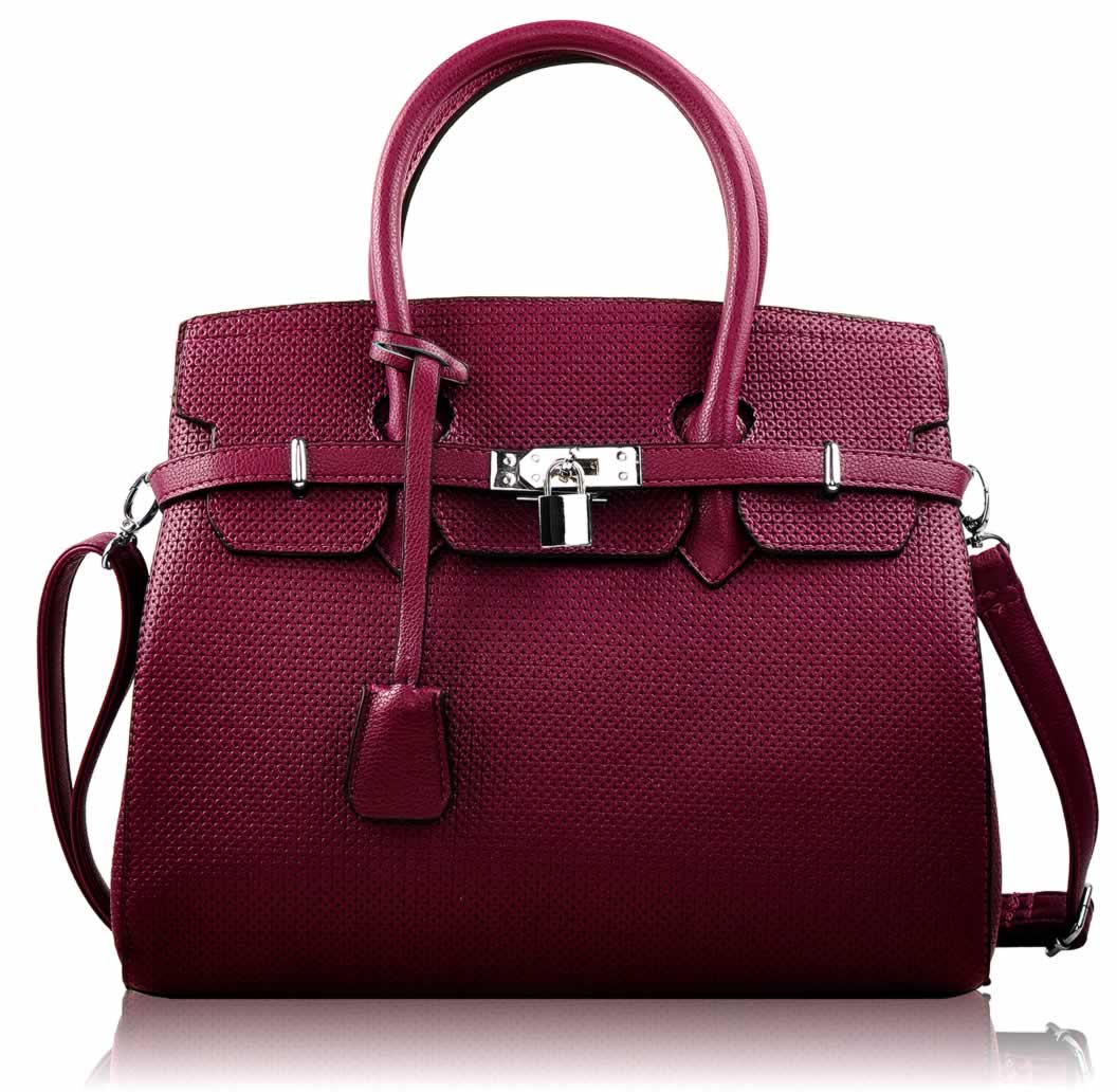 Bordó kabelka L&S fashion LS00140