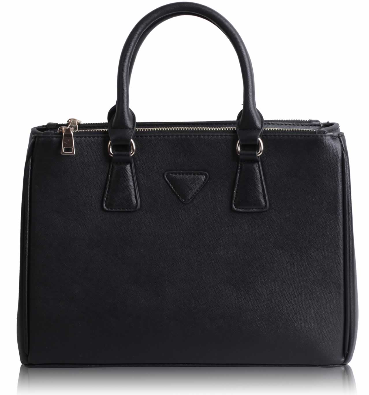 Čierna kabelka štýl prada LS00184M