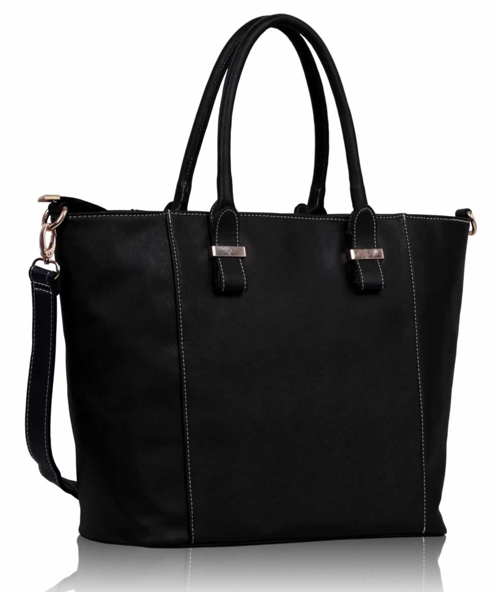 Elegantná čierna kabelka LS0076A