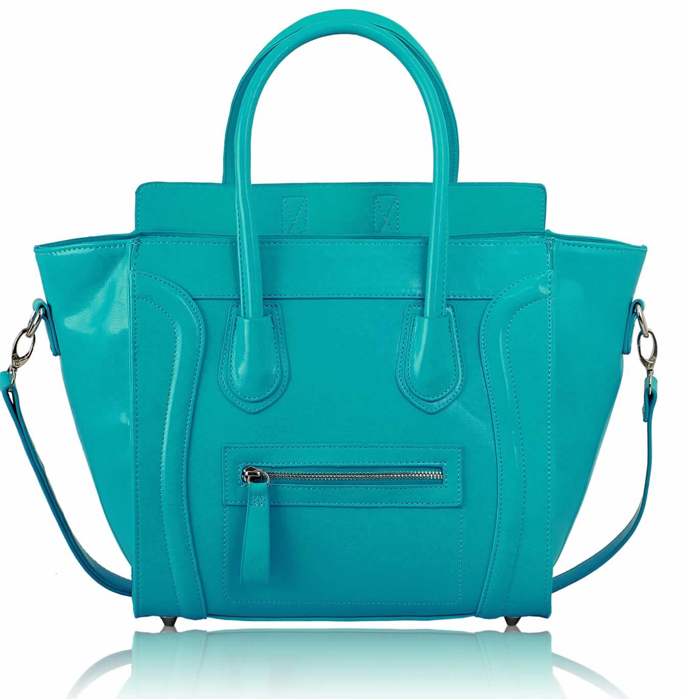 Tyrkysová kabelka v štýle Celine LS00143A