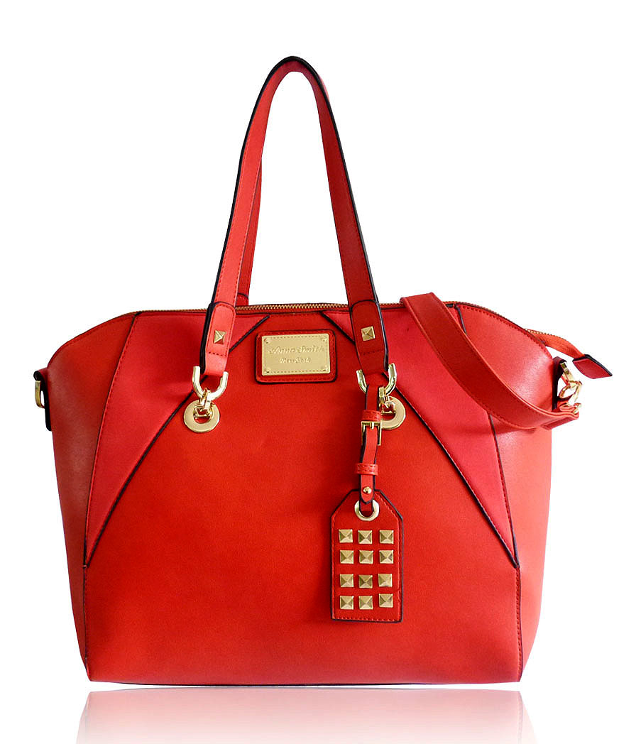 Červená elegantná kabelka Anna Smith S2149