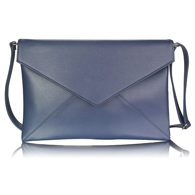 Tmavo modrá listová kabelka LS Fashion LSE00220