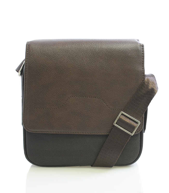 Hnedá taška na doklady cez rameno Delami 0203-2