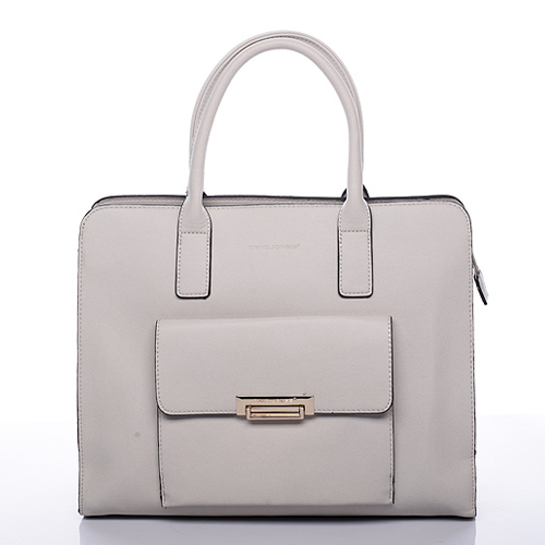 Šedá luxusná kabelka do ruky David Jones Paris