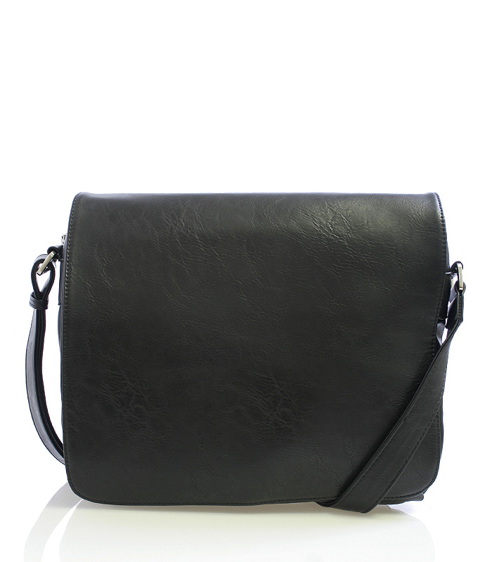 Čierna taška cez rameno Bobby Black 1018