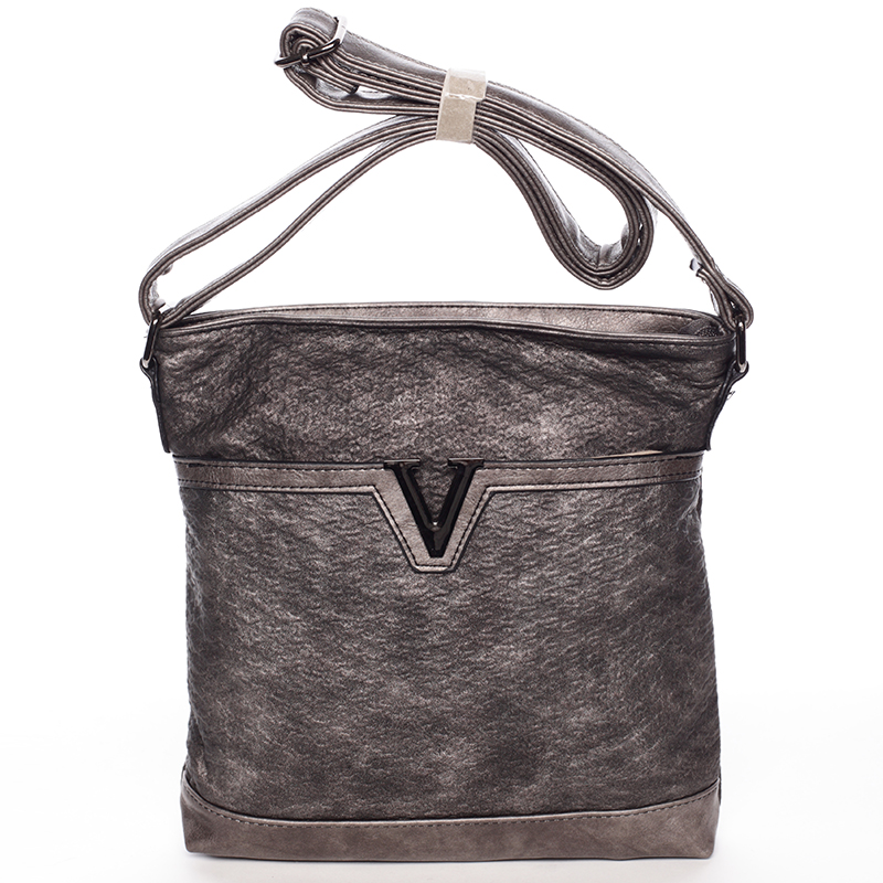 Jedinečná dámska crossbody kabelka sivá - Delami Sadie