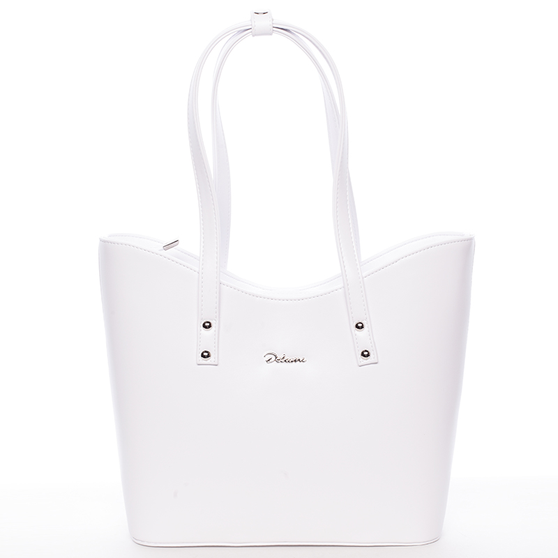 Dámska luxusná kabelka cez rameno biela - Delami Alexia