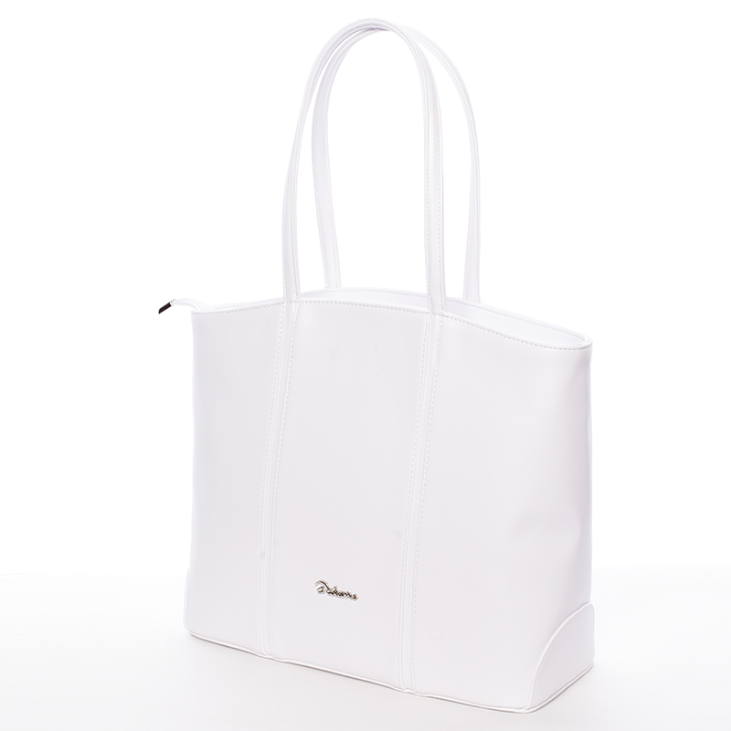 Dámska luxusná kabelka cez rameno biela  - Delami Yvonne