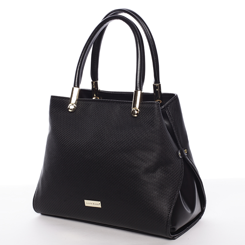 Dámska luxusná kabelka čierna - Delami Laura Biaggi