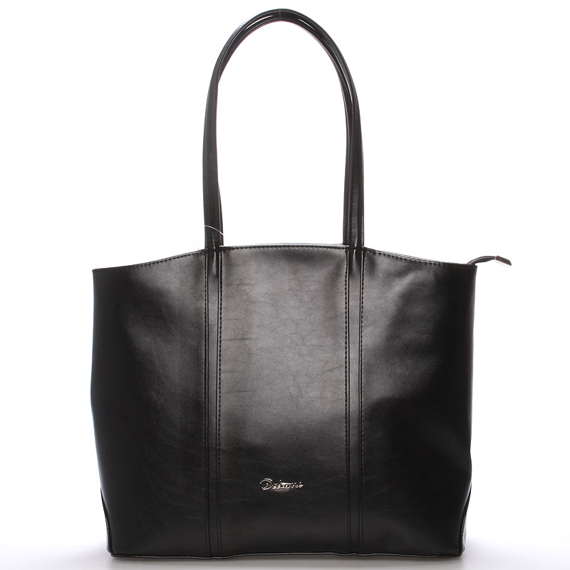 Dámska luxusná kabelka cez rameno čierna - Delami Yvonne