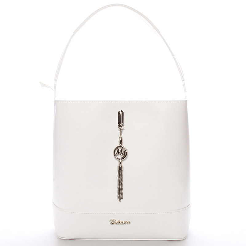 Dámska elegantná kabelka cez rameno biela - Maggio Celine