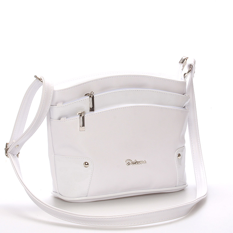 Originálna crossbody kabelka biela - Delami Lealia