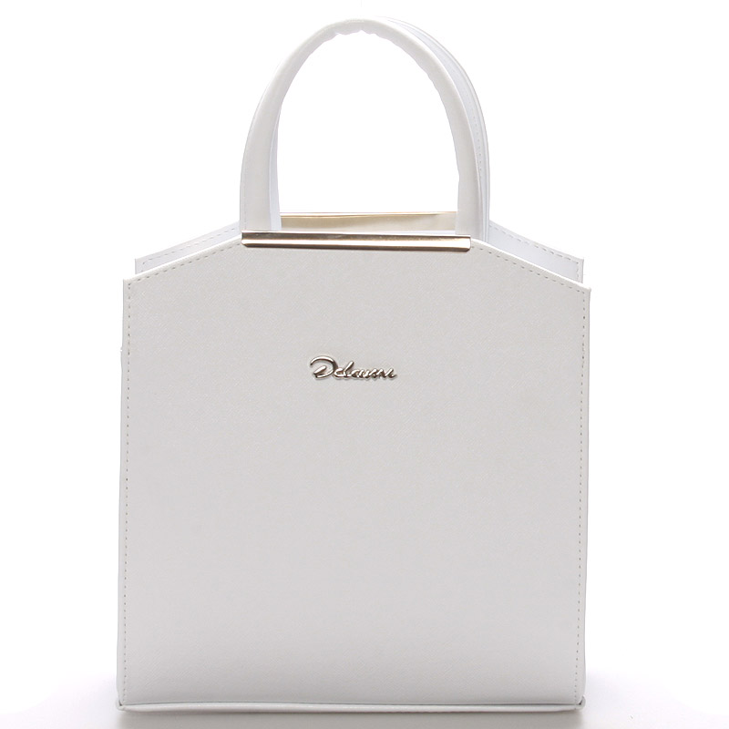 Dámska spoločenská kabelka biela - Delami Nathalie