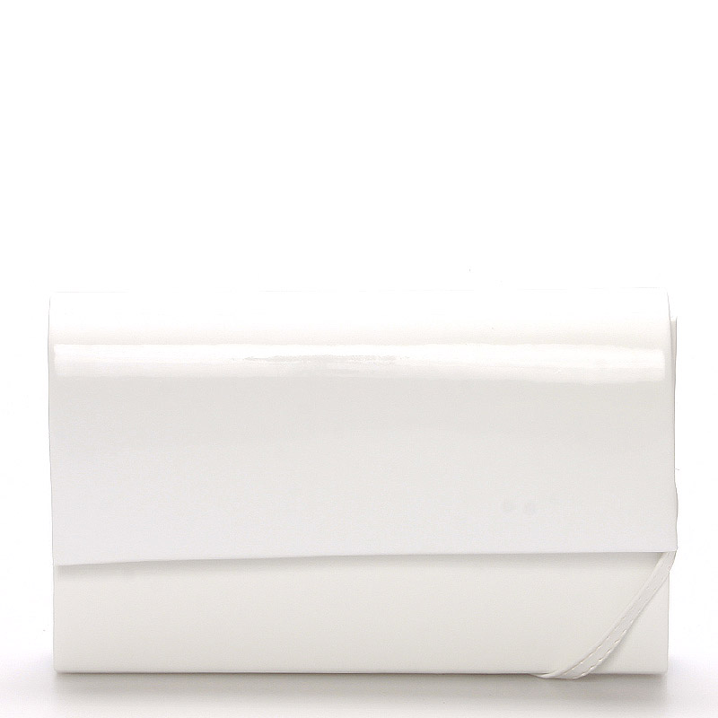 Štýlová dámska listová kabelka biela matná - Delami Boston