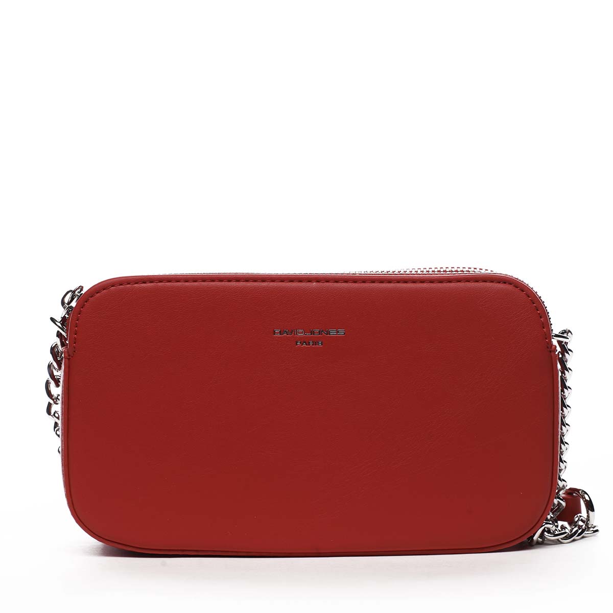 Malá dámska crossbody kabelka tmavo červená - David Jones Lily