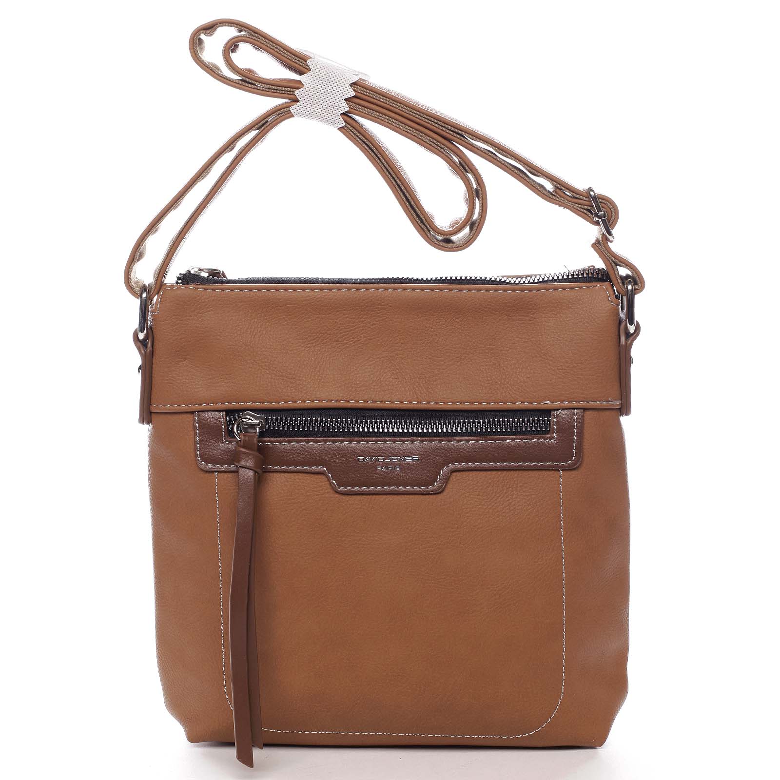 Dámska crossbody kabelka koňaková - David Jones Rhona 