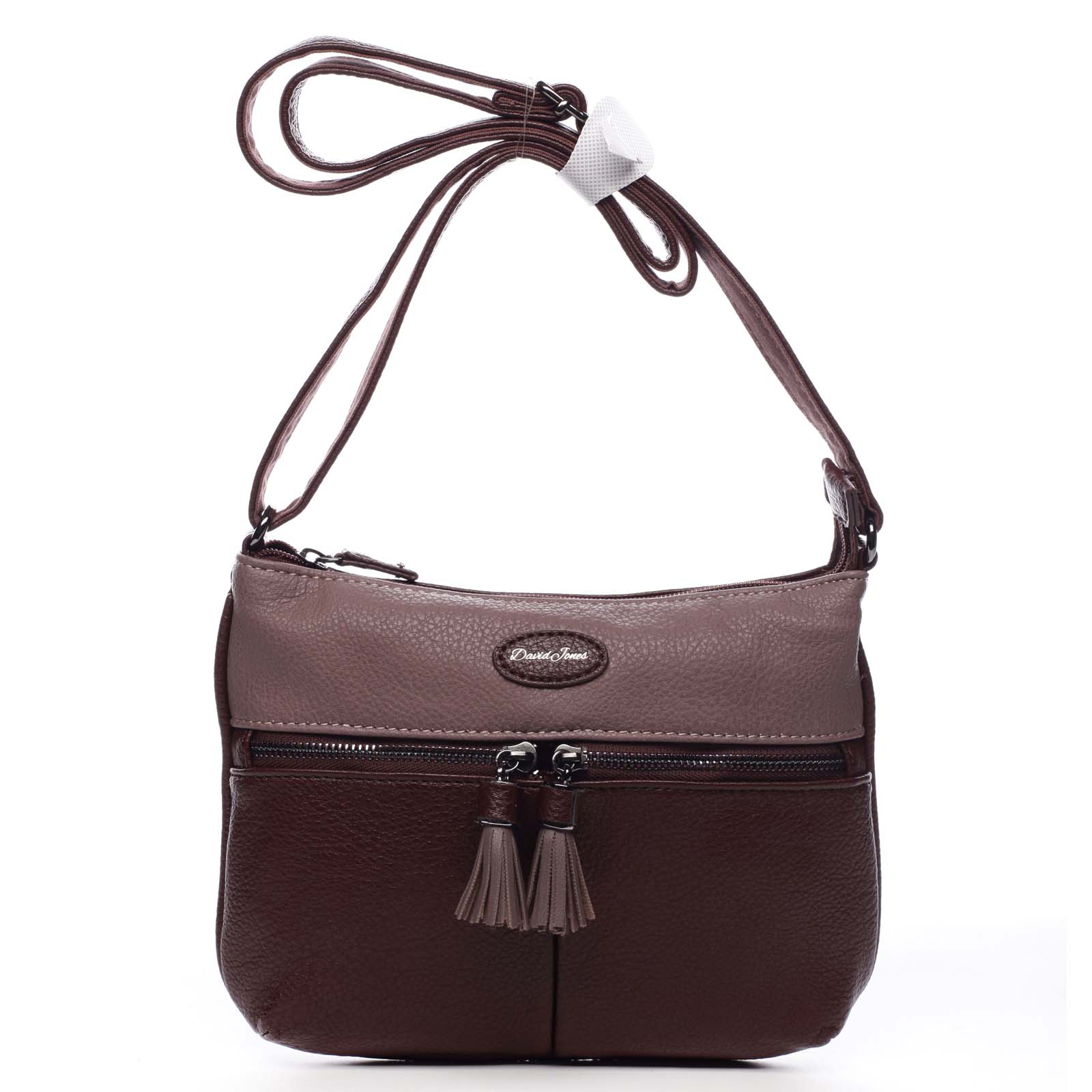 Dámska crossbody kabelka tmavá vínová - David Jones Lucinda