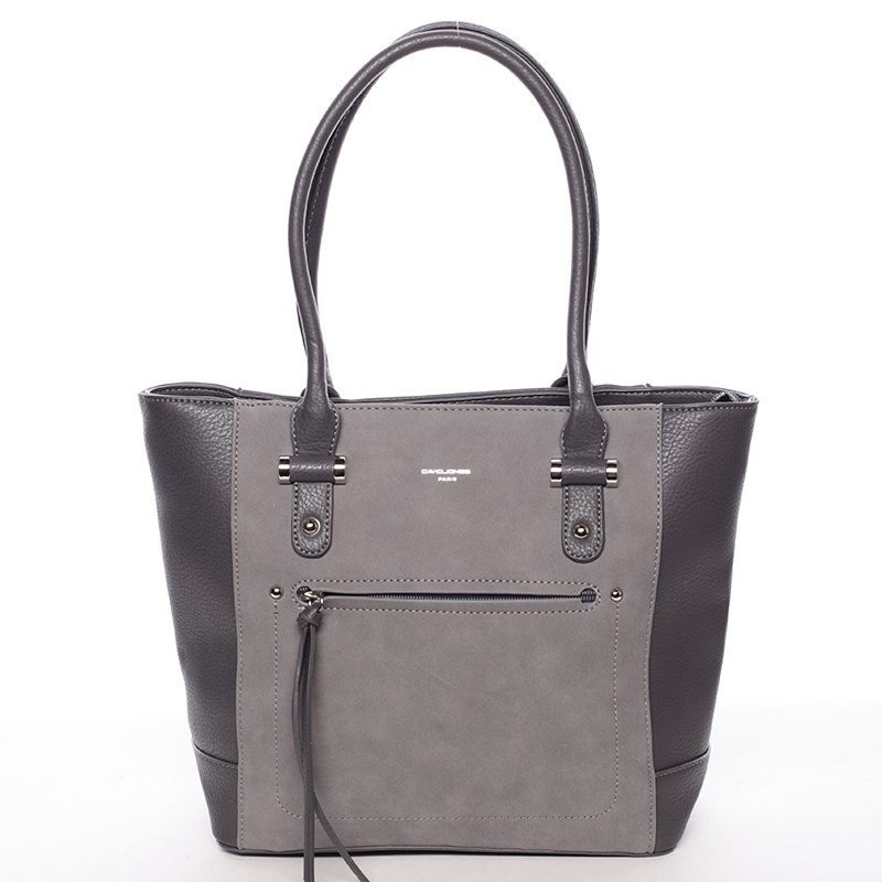 Luxusná dámska tmavosivá kabelka - David Jones Zams
