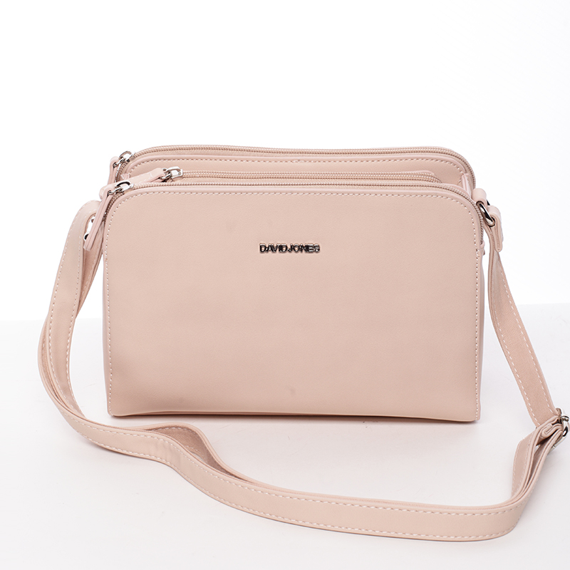 Dámská crossbody kabelka růžová - David Jones Amity