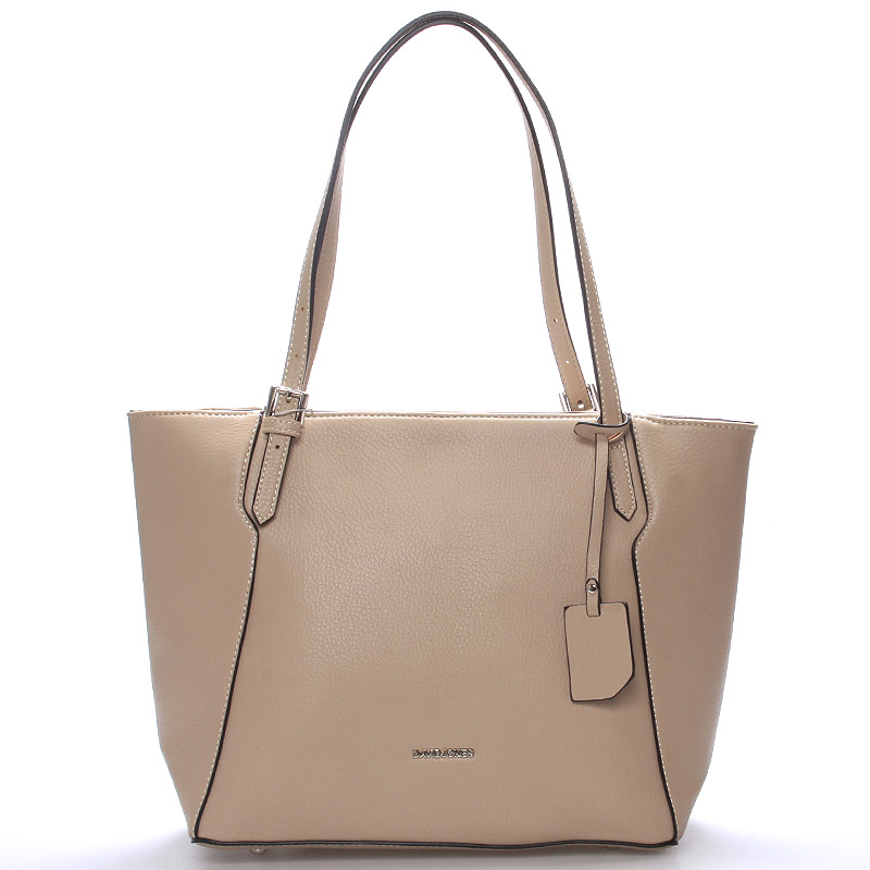 Dámska stredná kabelka cez plece camel - David Jones Bernice