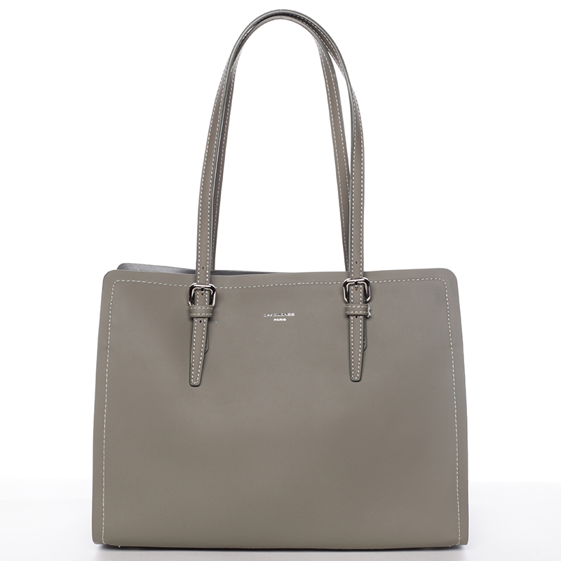 Elegantná olivovo zelená kabelka cez plece - David Jones Rayna