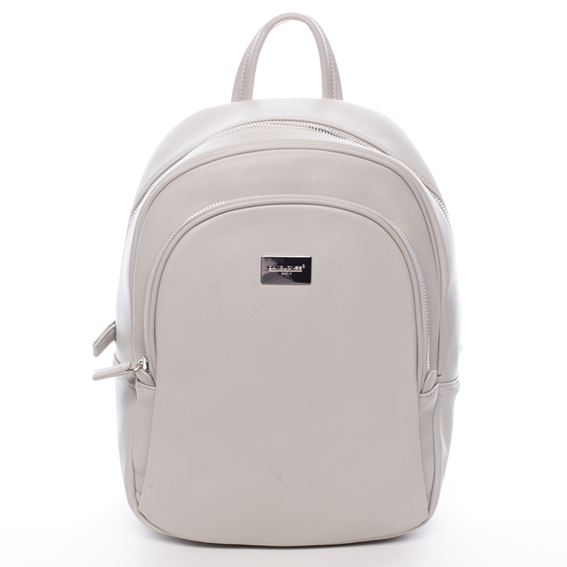 Dámsky mäkký mestský batoh šedý - David Jones Beatrice