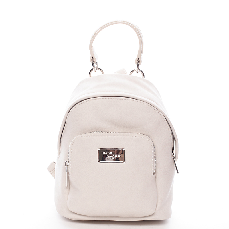 Malý dámsky batoh béžový - David Jones Zinhar