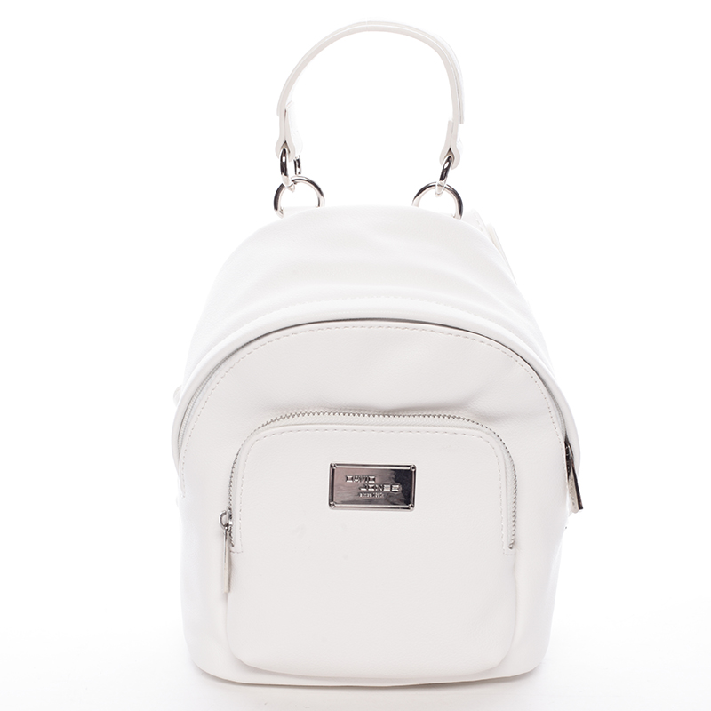 Malý dámsky batoh biely - David Jones Zinhar