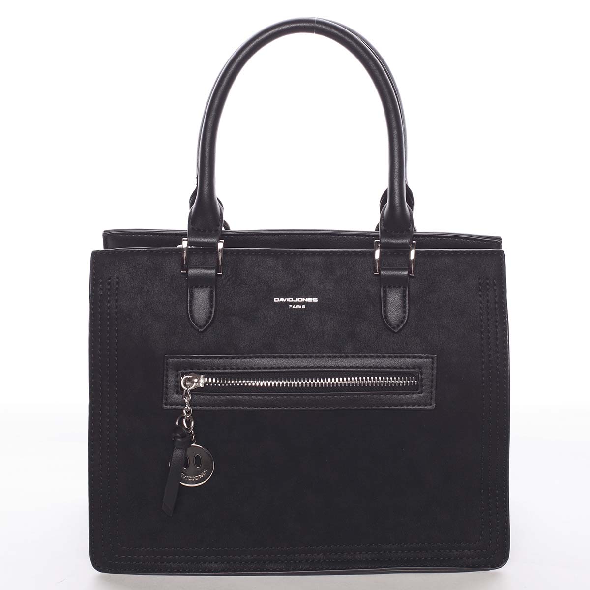 Jemná a elegantná dámska čierna kabelka do ruky - David Jones Eliana