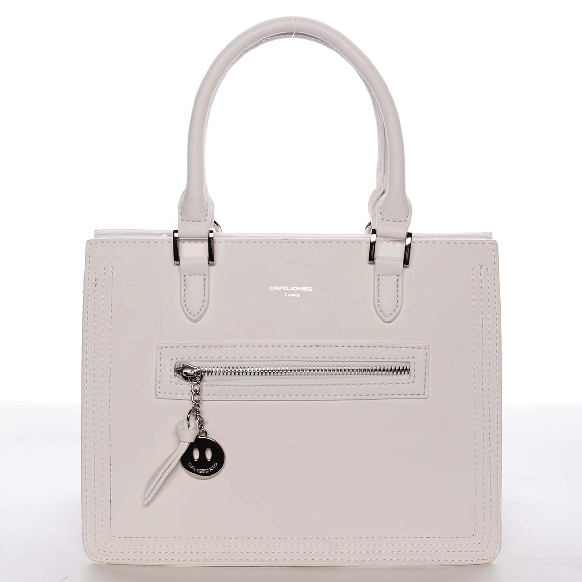 Jemná a elegantná dámska biela kabelka do ruky - David Jones Eliana