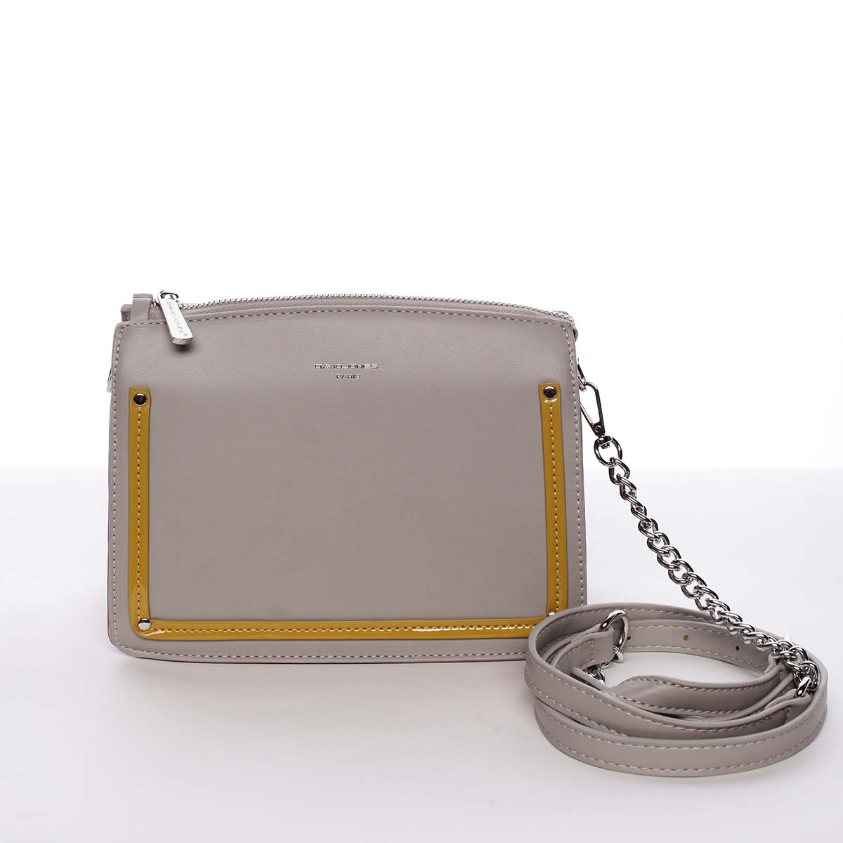 Malá originálna crossbody kabelka sivá - David Jones Yuriko