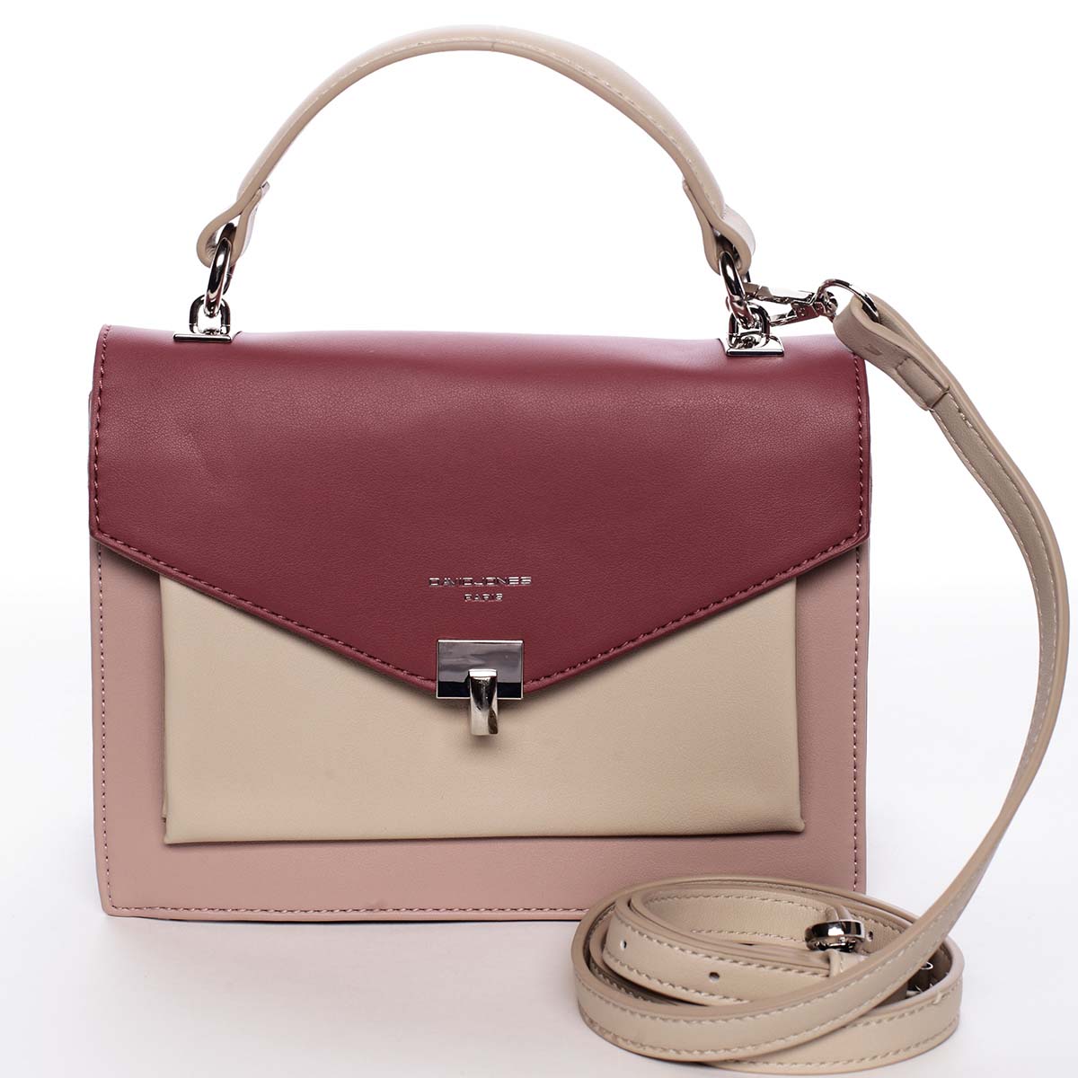 Jedinečná dámska ružová kabelka do ruky - David Jones Andrea