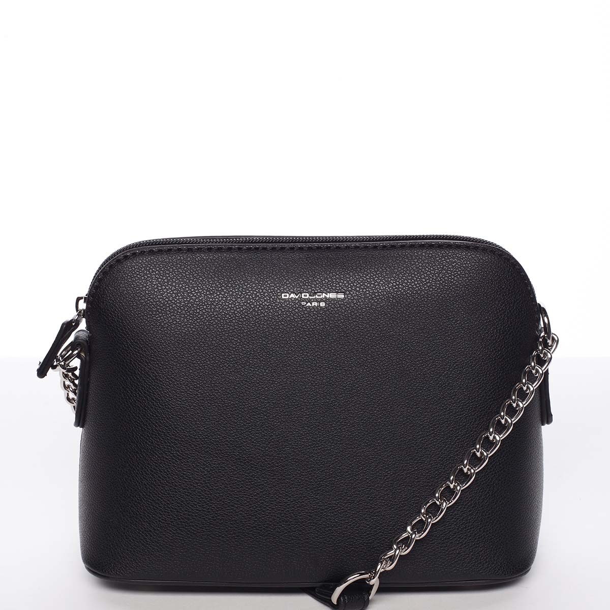 Osobitá a elegantná dámska čierna crossbody kabelka - David Jones Milagros