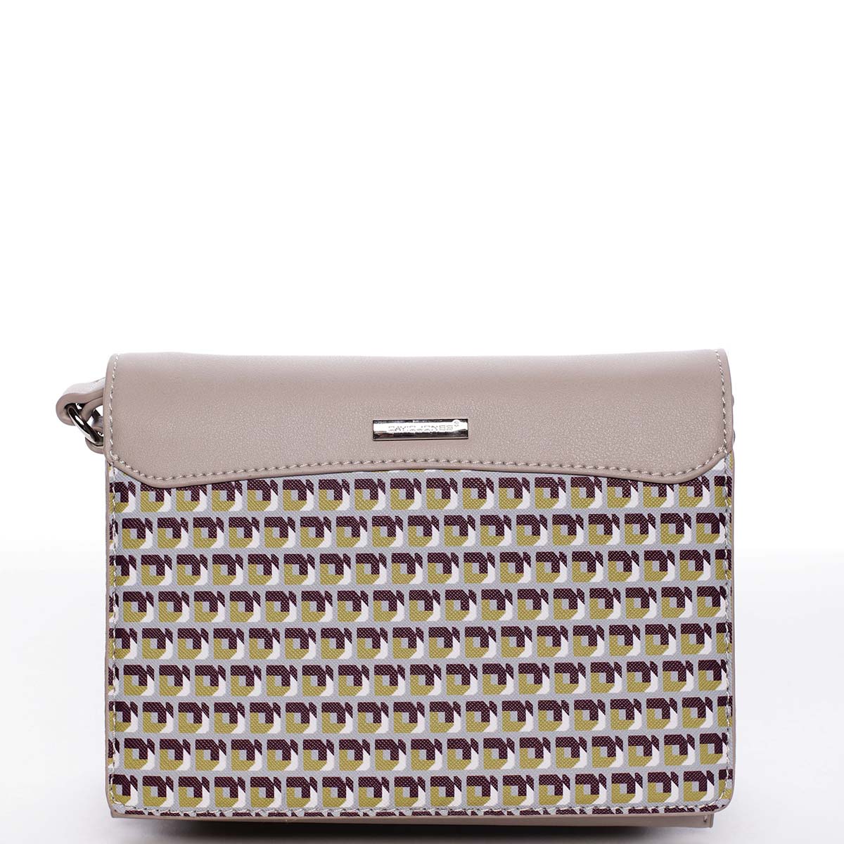 Exkluzívna svetlosivá dámska crossbody kabelka - David Jones Evelyn