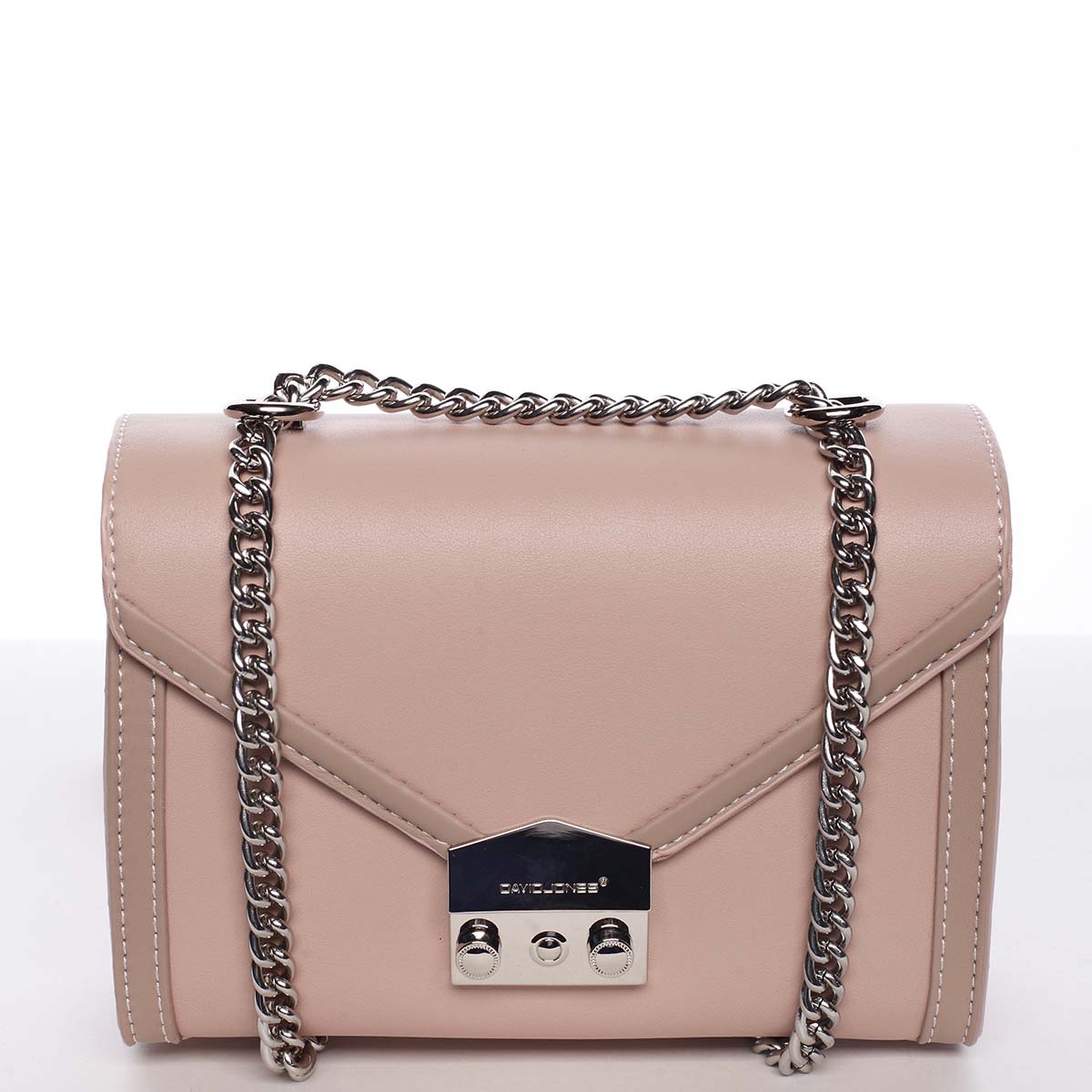 Malá dámska elegantná crossbody kabelka ružová - David Jones Arianna