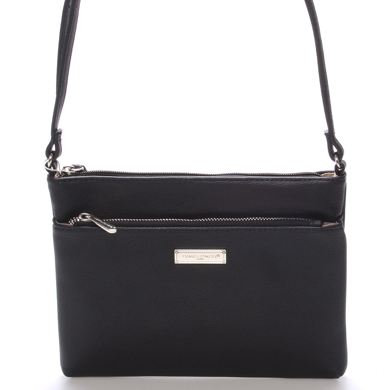 Malá módna crossbody čierna kabelka - David Jones Jakarta