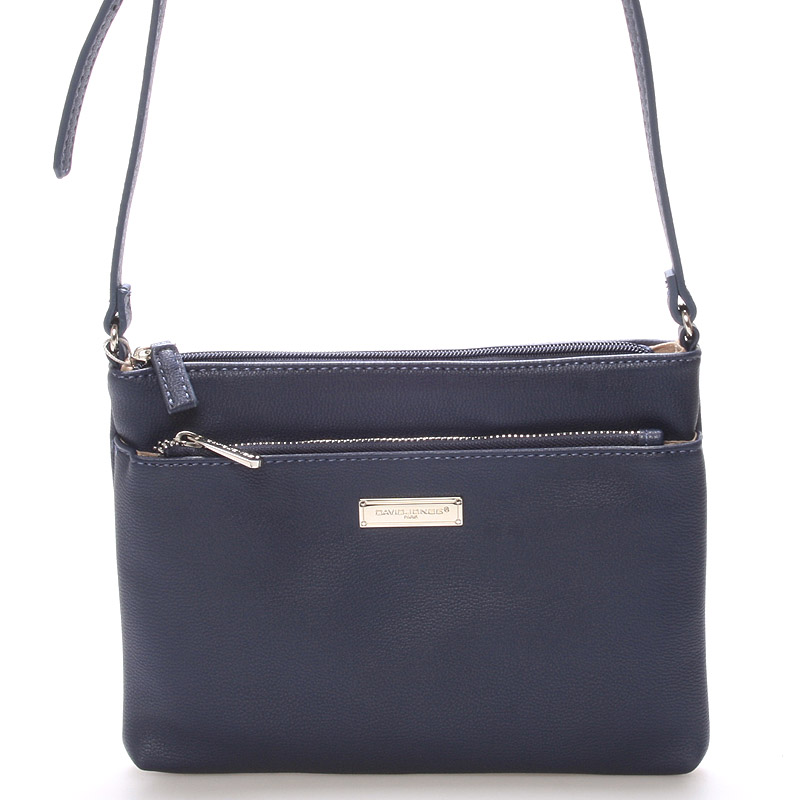 Malá módna crossbody tmavo modrá kabelka - David Jones Jakarta
