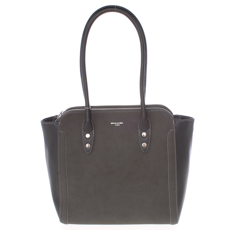 Módna šedá kabelka cez plece - David Jones Luna