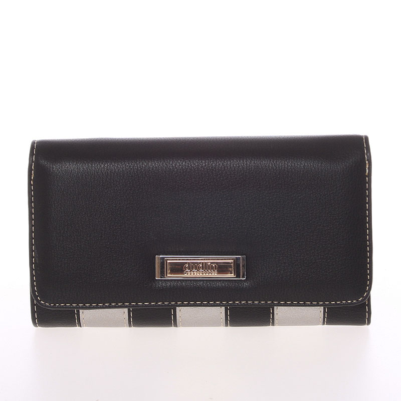 Luxusná dámska čierna peňaženka - Dudlin M376