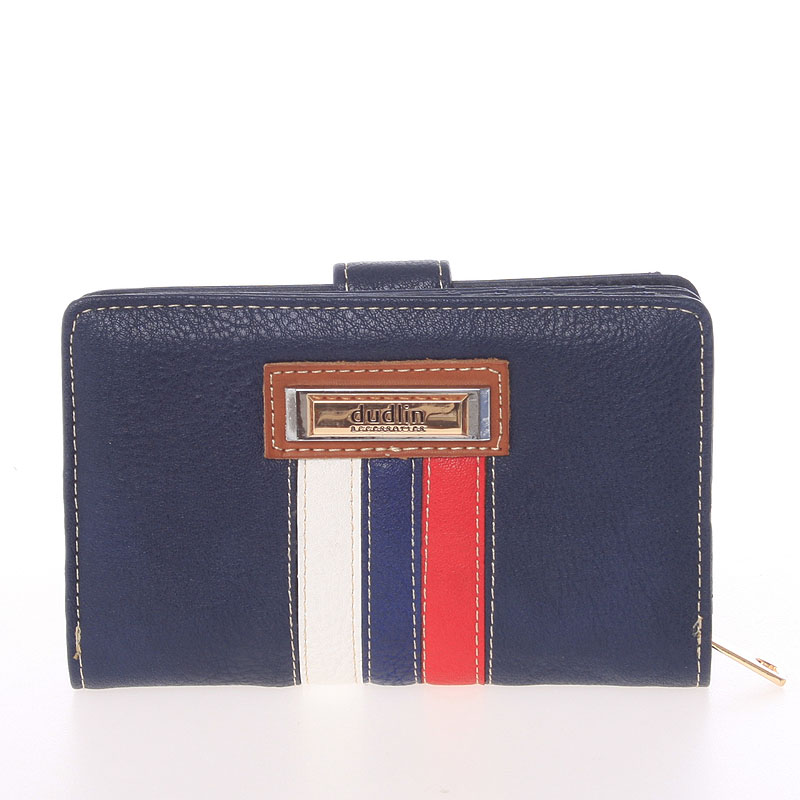 Stredná originálna dámska modrá peňaženka - Dudlin M384