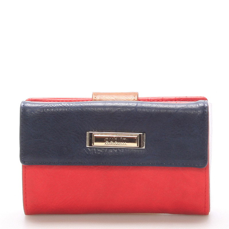Väčšia dámska červená peňaženka - Dudlin M238