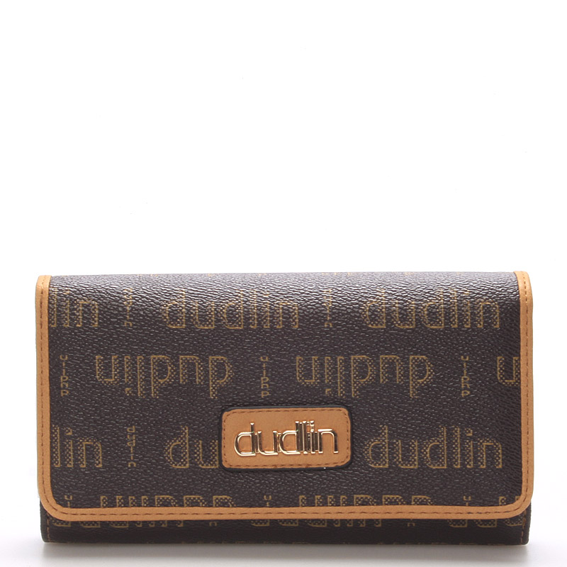 Elegantná dámska hnedá peňaženka - Dudlin M153
