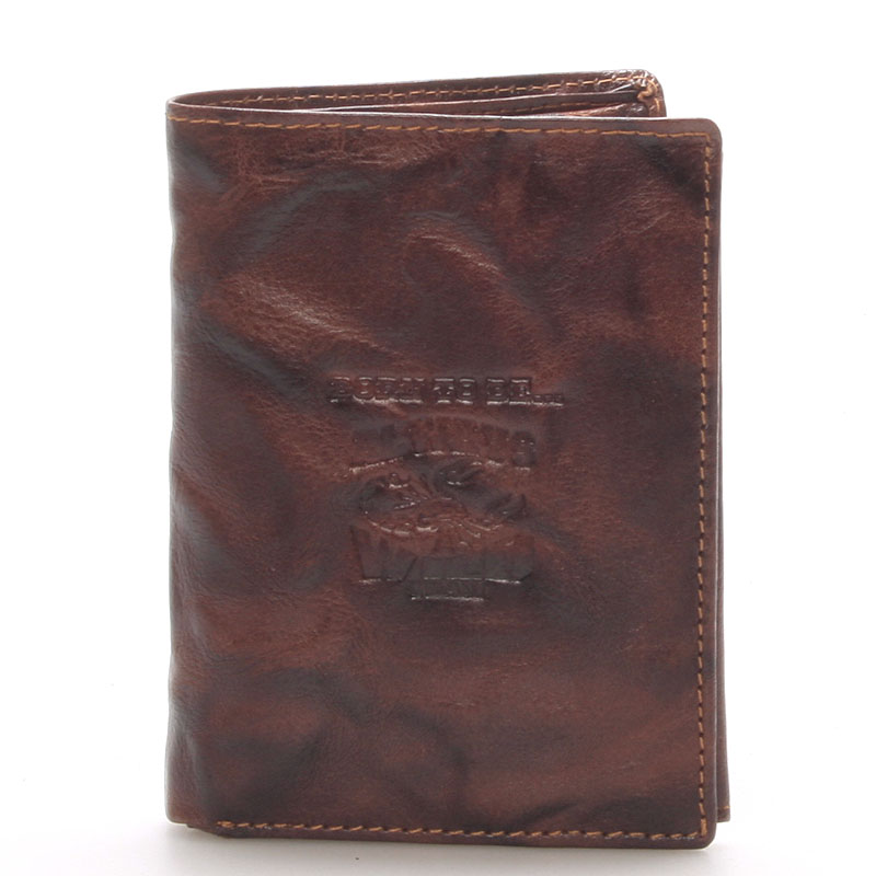 Pánska kožená peňaženka hnedá - WILD Destin