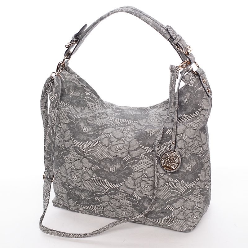 Originálna dámska kabelka cez rameno sivá - Dudlin Minnie