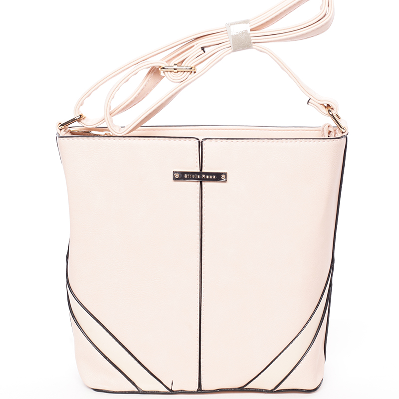 Trendy crossbody kabelka ružová - Silvia Rosa Claribel