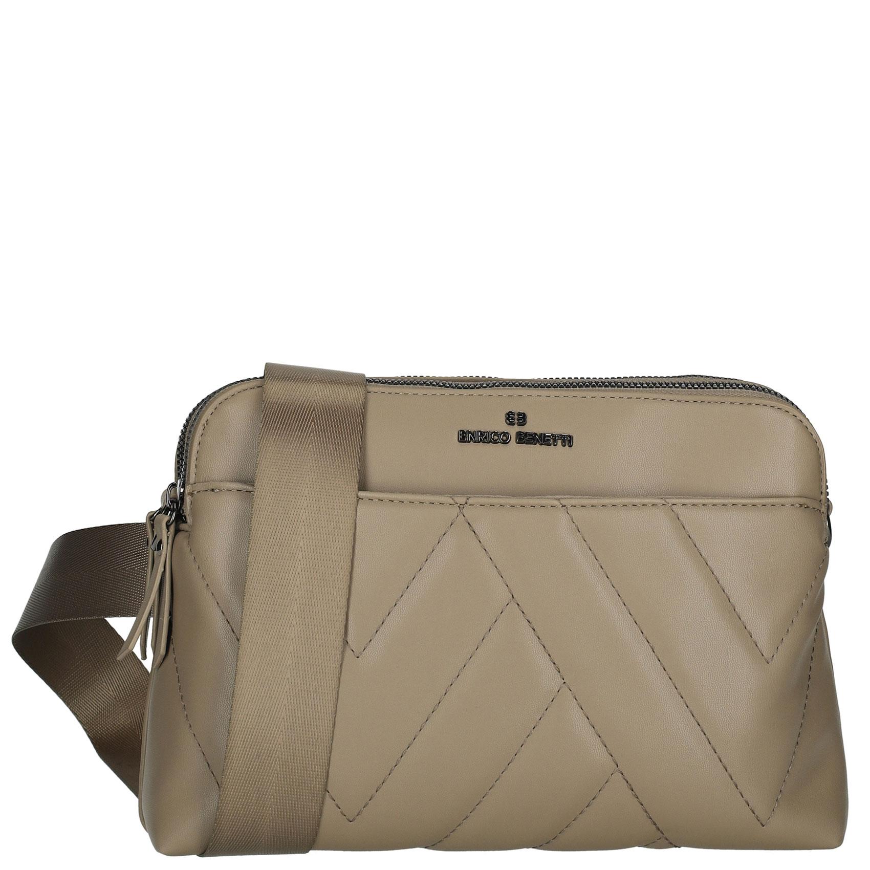 Dámska crossbody kabelka taupe - Enrico Benetti Brilli